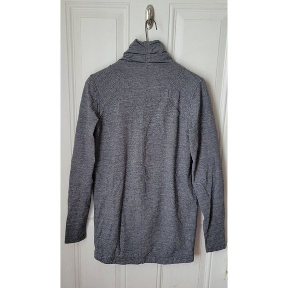 Lululemon That's A Wrap Sweater Jacket Heathered Grey Snow Slub Coal Size 6 - Picture 4 of 6